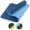 Wakeman Yoga Mat with Alignment Marks - Lightweight Exercise Mat with Carry Strap Blue 80-FIT1002 - alternate 8